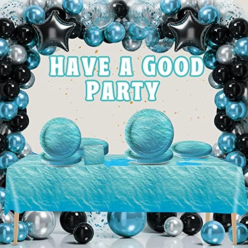 Ocean Sea Party Supplies Set 98 Pcs for 24 Guests