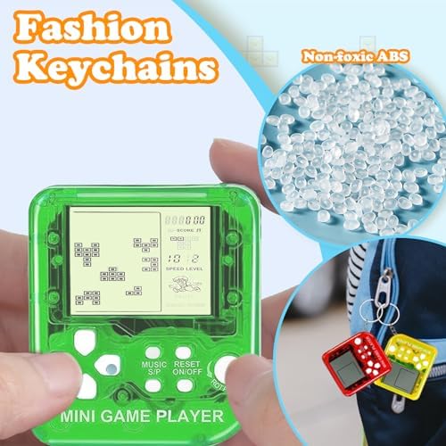 DJMUMU 18PCS Video Game Keychain Party Favors