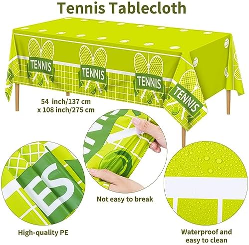 Durony 169 Piece Tennis Party Tableware Set