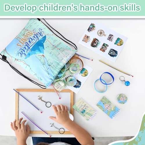 Locmeo 54 Pcs World Map Travel Party Favors