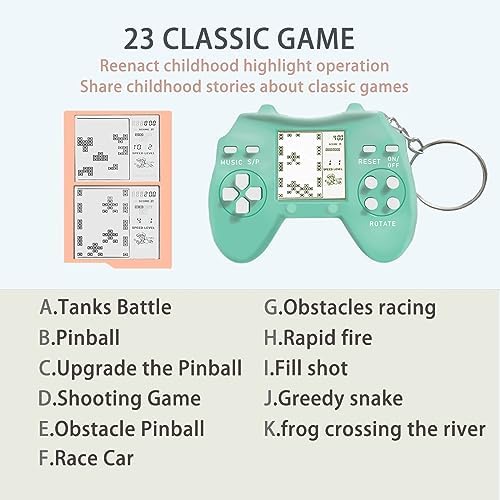 DJMUMU 18Pcs Mini Game Party Favors Keychains for Kids
