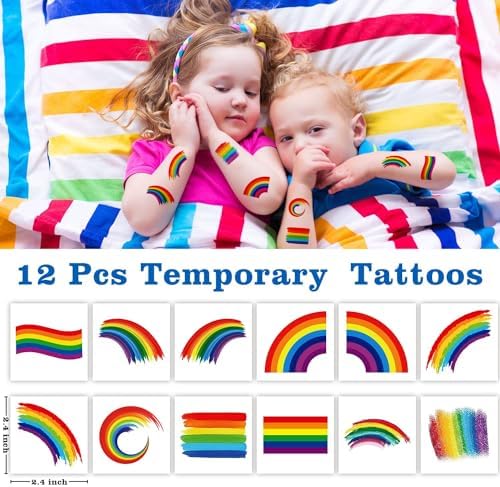 Leesgel 156pc Rainbow Party Favors for Kids