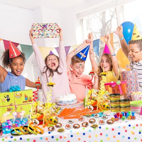 HyDren 194 Pcs Construction Party Favors for 16 Guests