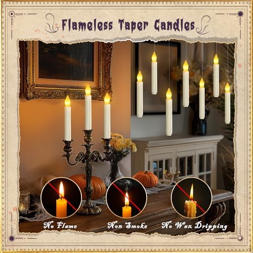 Homemory 20 Piece Floating Candles with Remote Control