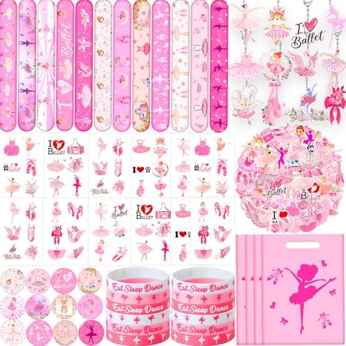 122 PCS Ballerina Party Favors Dancing Theme Birthday Decorations