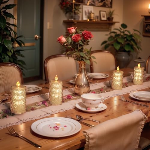 Homemory Flameless Candles with Timer 2 Pcs