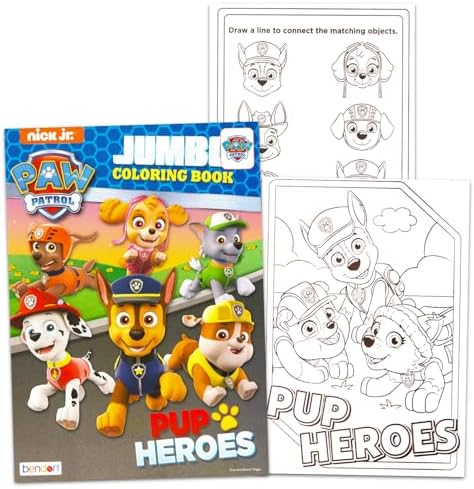 Paw Patrol Party Favors Bulk - 12 Jumbo Activity Books