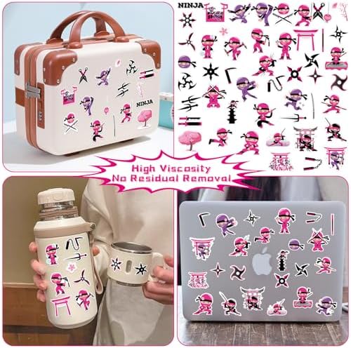 122PCS Girl Ninja Party Favors Set for Baby Shower
