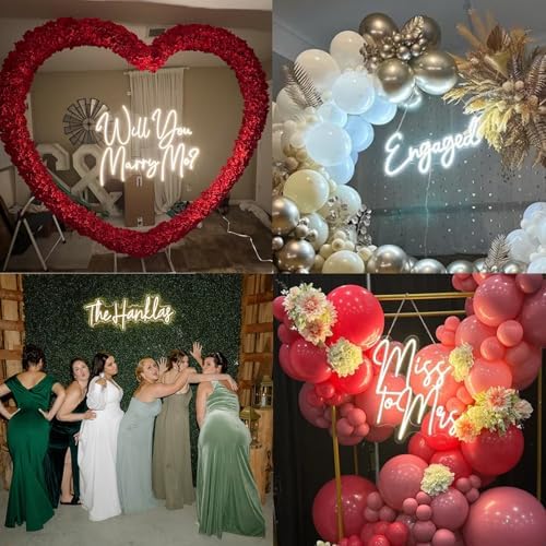 Custom LED Neon Sign Wedding Name Light Decor