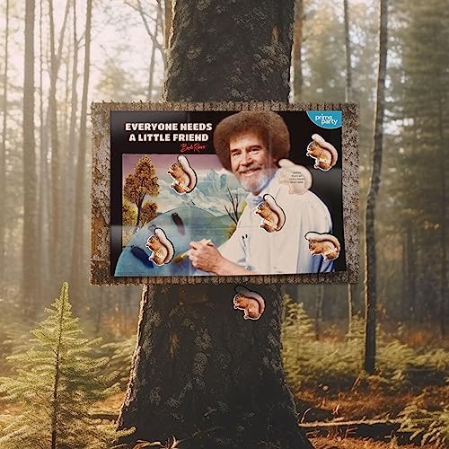 Prime Party Bob Ross Pin The Squirrel Game for 12 Players