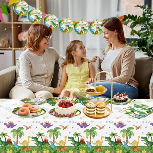 Dinosaur Plates and Napkins for 24 Guests