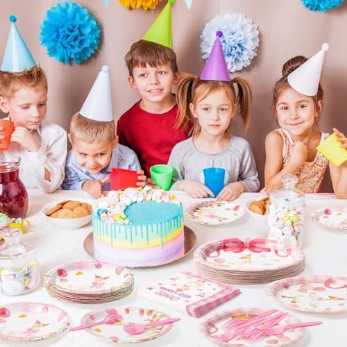 ANGOLIO One Silly Goose Birthday Party Plates Set