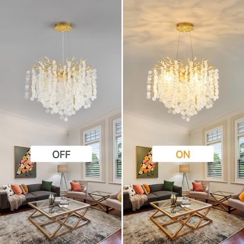 Modern Gold Tree Branch Chandelier with 6 Lights