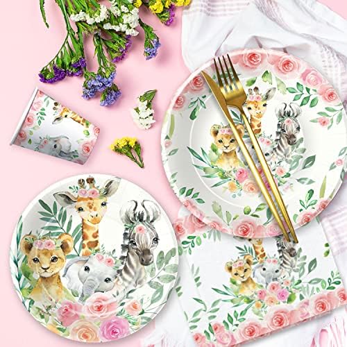 Safari Jungle Theme Party Supplies for Girls