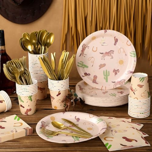 Yungyan 300 Pcs Western Birthday Party Decorations Set