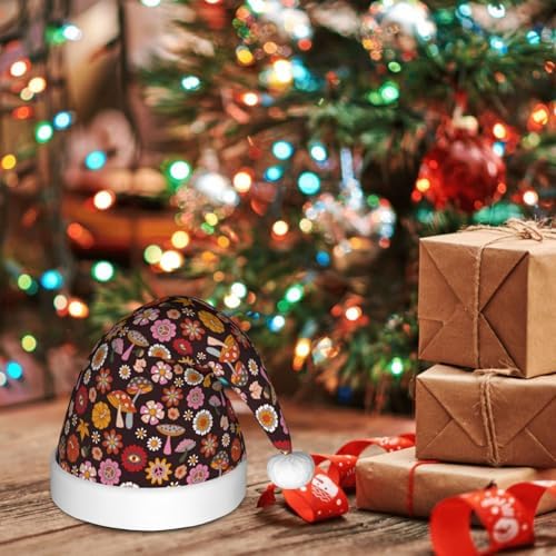 70s Groovy Hippie Santa Hat for Kids