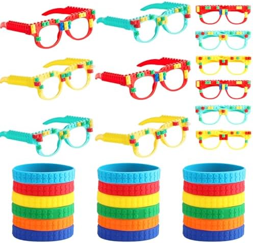 CHUNNIN 24PCS Building Block Party Favors Set