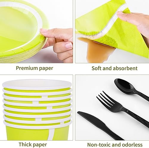 Durony 169 Piece Tennis Party Tableware Set