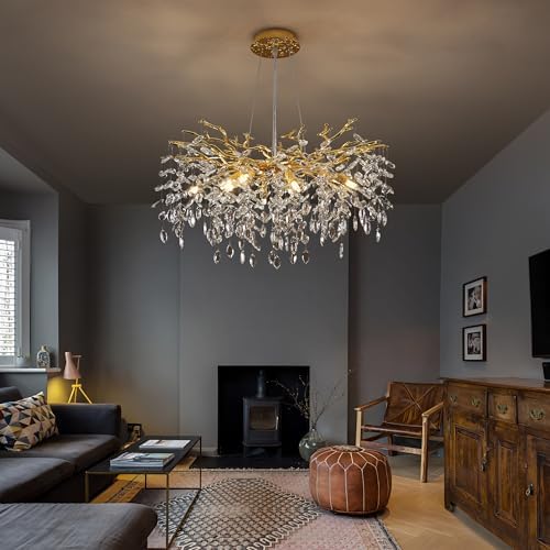 Luxury Crystal Tree Branch Chandelier with 10 Lights