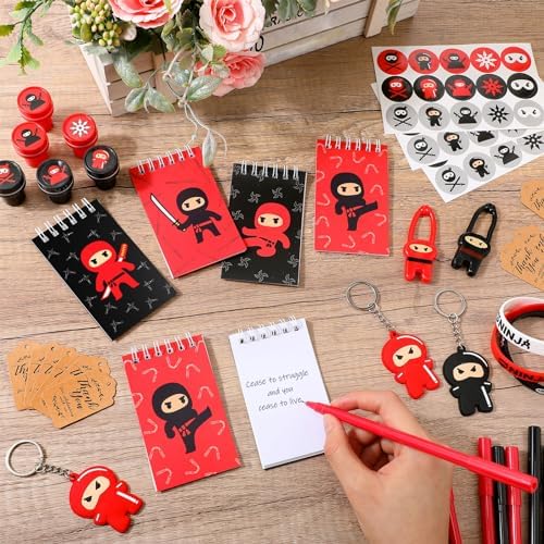Wettarn 161 Pcs Ninja Party Favors Pack