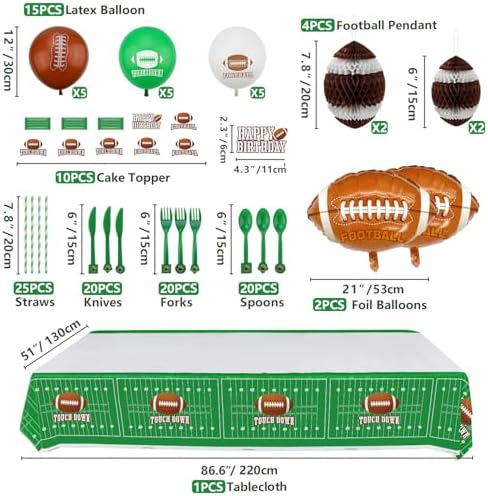 Football Party Pack for 20 Guests