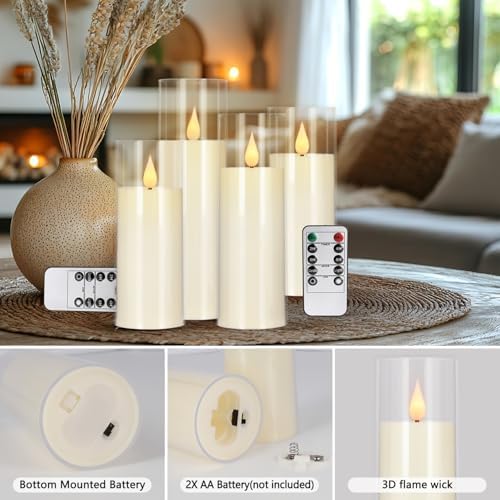 24 Pack LED Flameless Candles Set with 4 Remotes