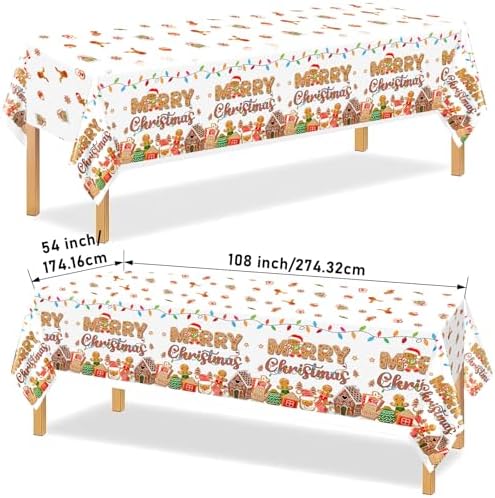 185Pcs Gingerbread Party Supplies Plates Napkins Banner