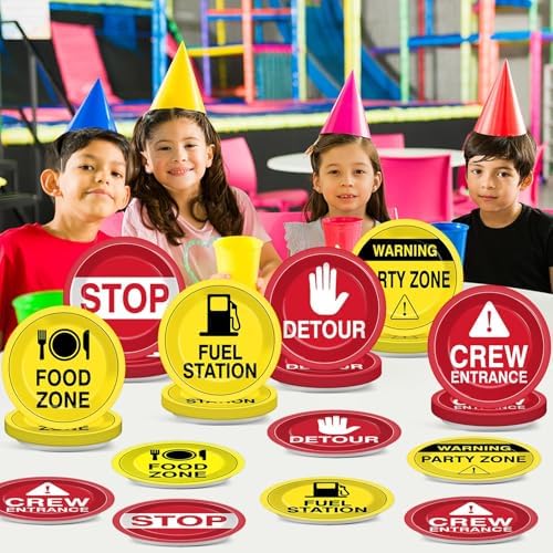 60pcs Construction Paper Plates for Birthday Party Decorations