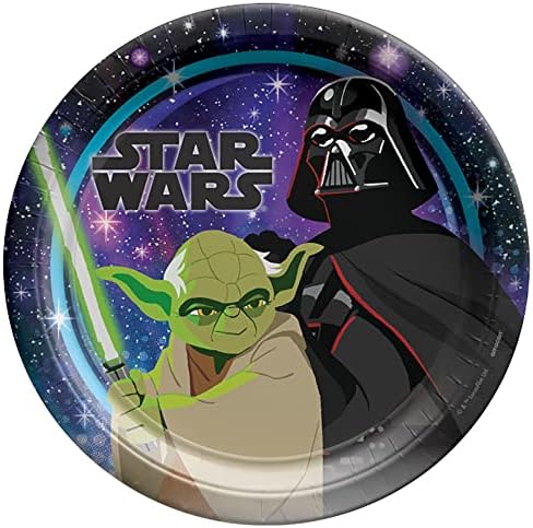 Amscan Star Wars Galaxy of Adventures Plates 9 Inch 8 Count