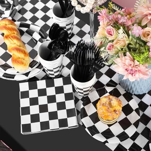 Oudain 162 Pcs Racing Car Birthday Party Supplies Set for 20 Guests