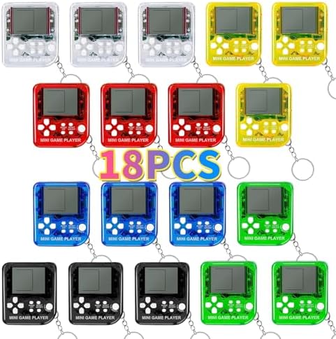 DJMUMU 18PCS Video Game Keychain Party Favors