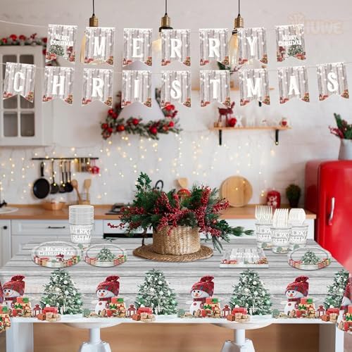 Christmas Plates Disposable Party Set 170 Pcs
