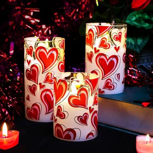 Gifts for Mom from Daughter Son - Flameless Candles with Remote