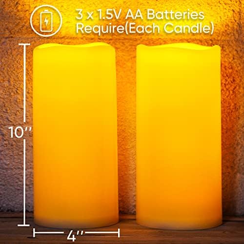 Homemory Waterproof Flameless Candles with Remote Control Timer