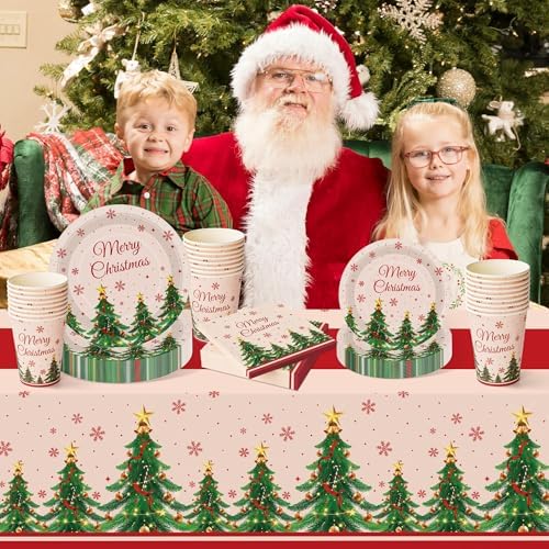 Childom Christmas Party Supplies 102 Pcs Set