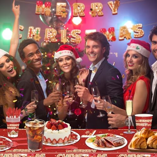 Christmas Party Decor Set 170 Pcs for 24 Guests