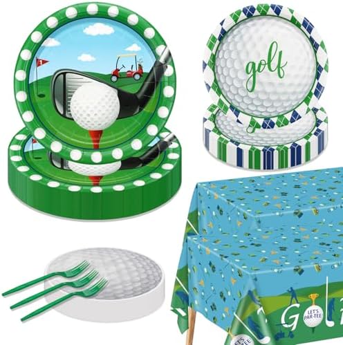 Golf Party Tableware Set for 40 Guests