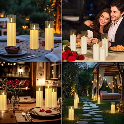24 Pack LED Flameless Candles Set with 4 Remotes
