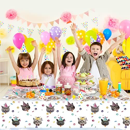 OULUN Cat Party Plates and Napkins Set