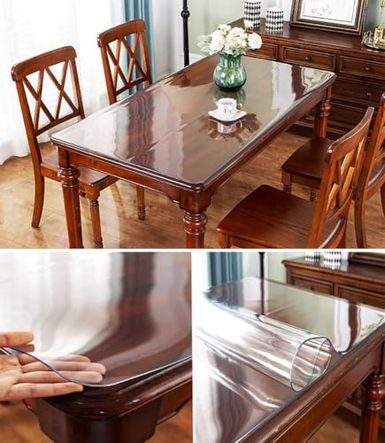 Clear Table Protector Mat for Desk and Tables 24x84 Inch