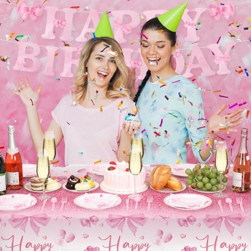 Breling Pink Bow Party Set for 24 Guests