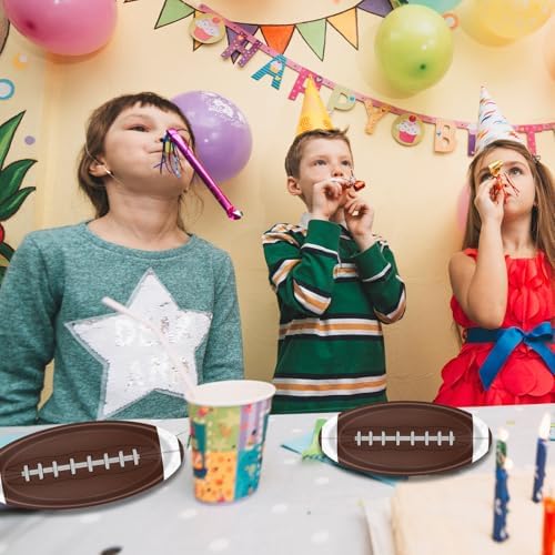 Football Party Supplies Kit 60Pcs 7Inch Paper Plates