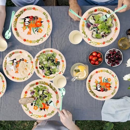 Zyzyphor Jungle Party Plate Set 175 PCS 25 Guests