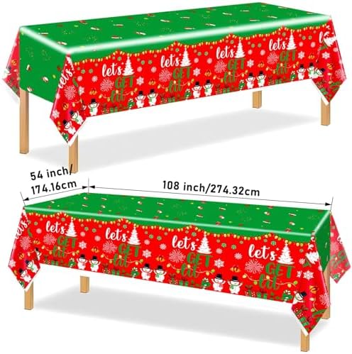 181Pcs Lets Get Lit Christmas Party Tableware Set
