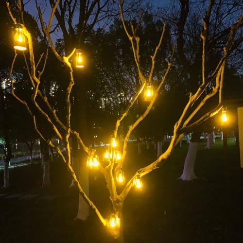 12 Pack Mini Lantern with 4 Inch Flickering LED Candle