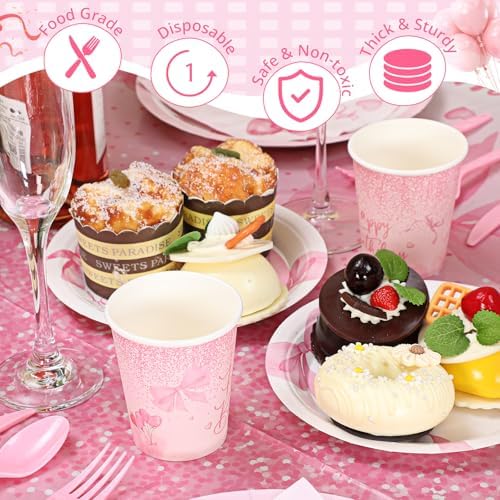 Breling Pink Bow Party Set for 24 Guests