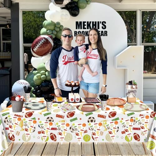 Hegbolke Sports Party Tableware Set for 20 Guests