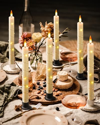 Da by 6 Flameless Window Candles with Remote Control and Timer