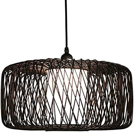 Rattan Art Chandelier Bamboo Wicker Pendant Light Modern Nordic Design