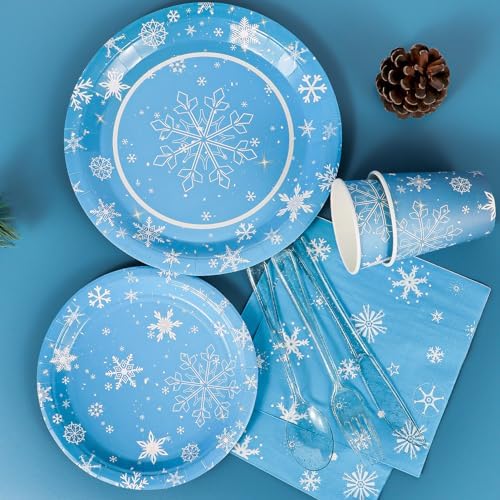 Atonofun Frozen Party Supplies Set for 24 Guests